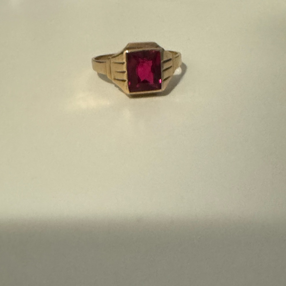 14k Gold Ruby Ring - image 4